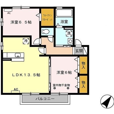 リビングタウンヴェルード 間取り図