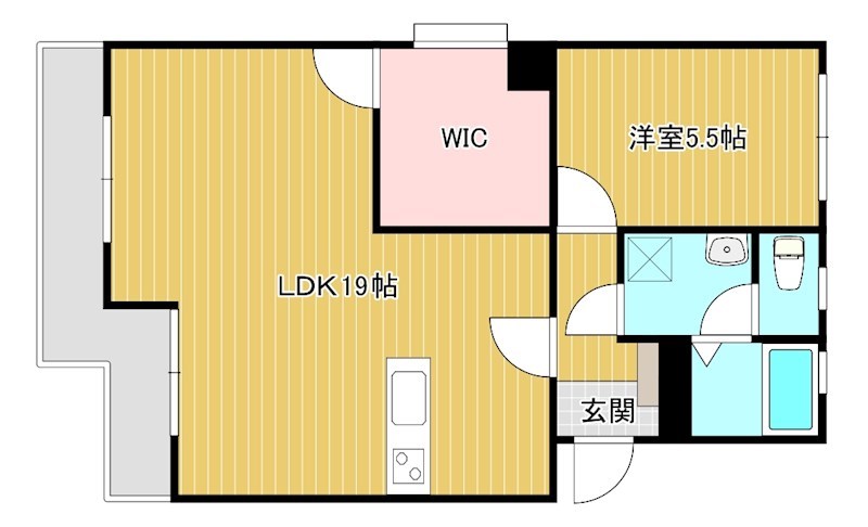 マンション木ノ神 間取り図