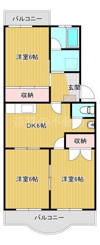 マンション桃山 間取り図