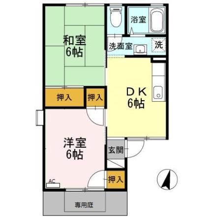 ノースポール田町 間取り図