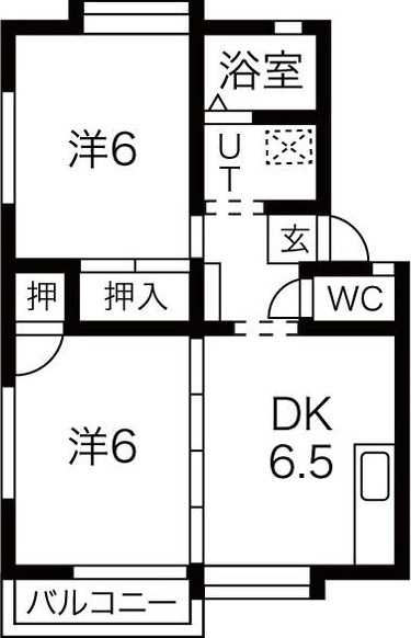 フロイデンII 間取り図