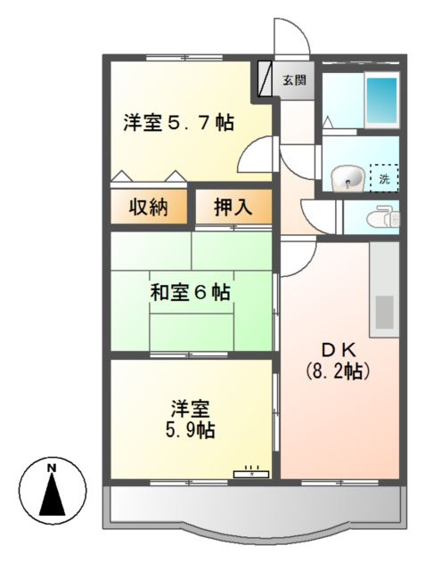 グランディール 間取り図