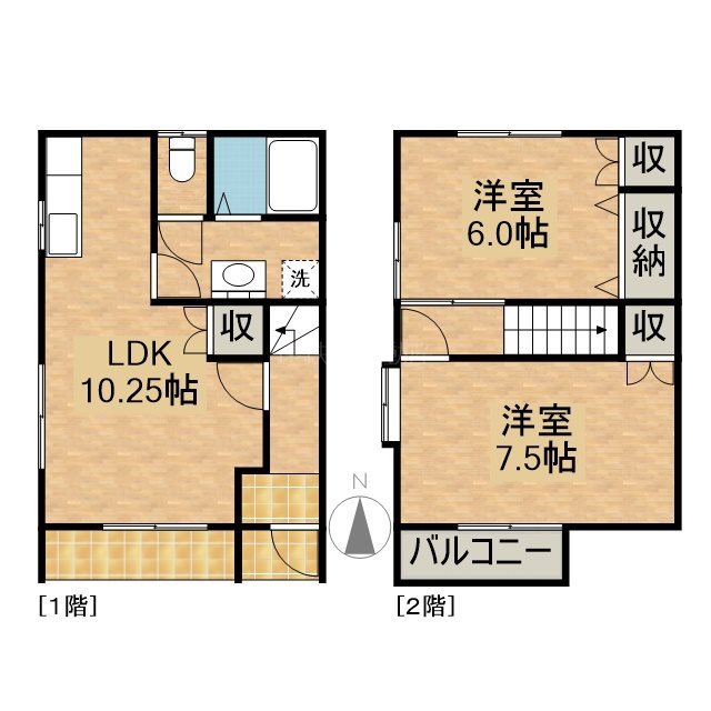 メゾンエスポワールⅠ C-1号室 間取り