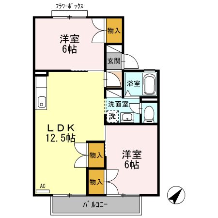 アプト・Ｓ　Ａ 間取り図