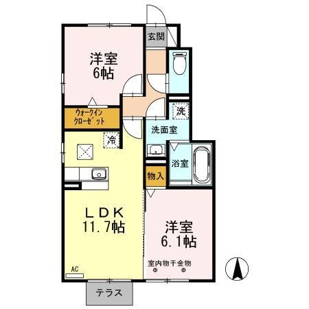 コンフィアンス-フェール　Ｃ 間取り図