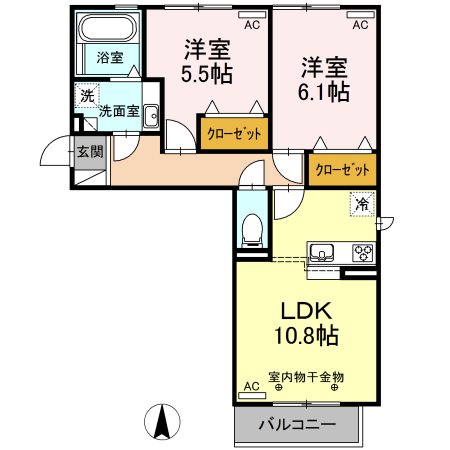 ディオ・ストラーダ 間取り図