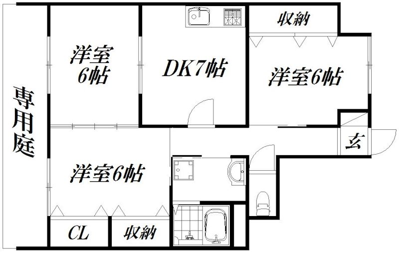 丸竹マンション 間取り図