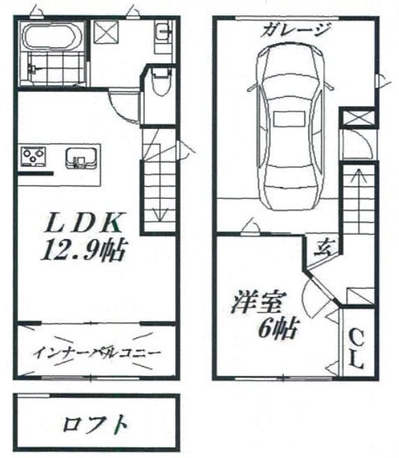 A-Life富塚C A号室 間取り