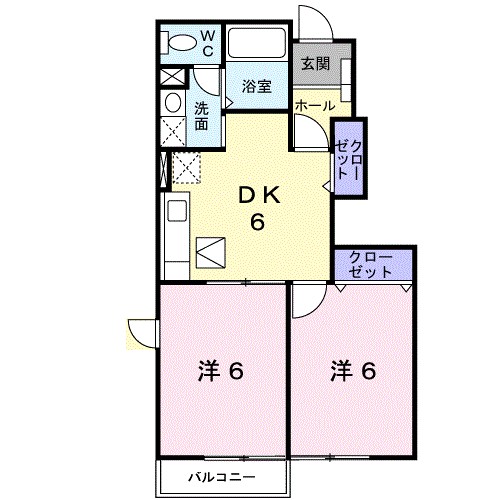 クレール２０００ 103号室 間取り