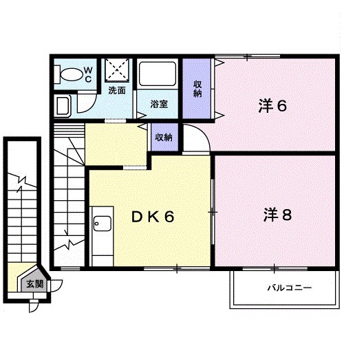 こおぷひさの 202号室 間取り