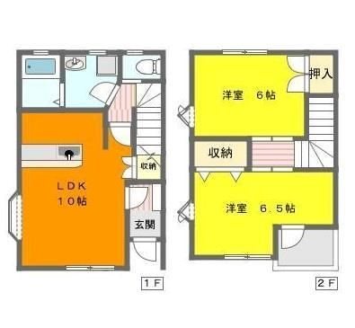 ヴィラクレールⅠ 1号室 間取り