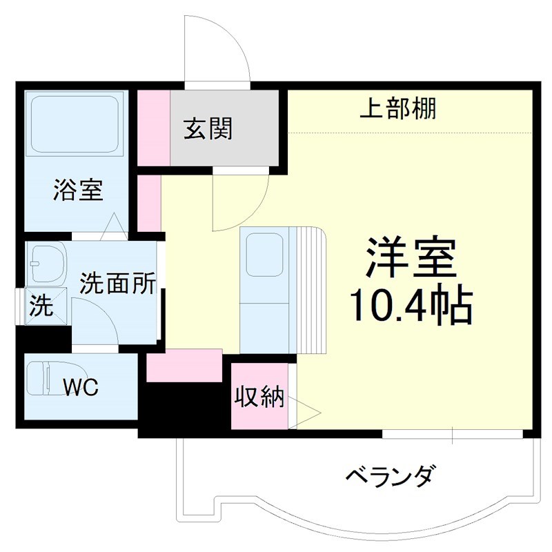 アップル第7マンション 807号室 間取り