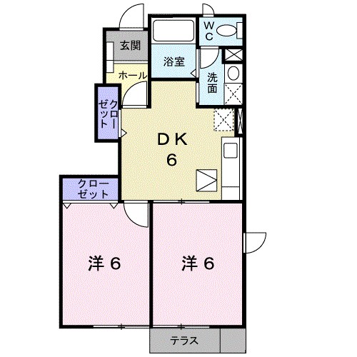 ヴェルデ 101号室 間取り