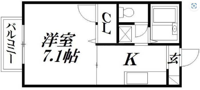 ディアス小松 203号室 間取り