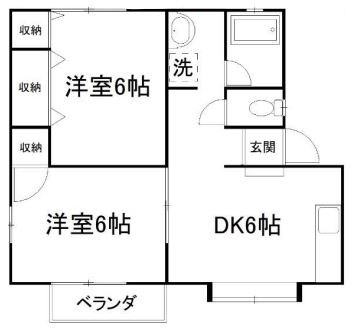 サクラハイツ 202号室 間取り