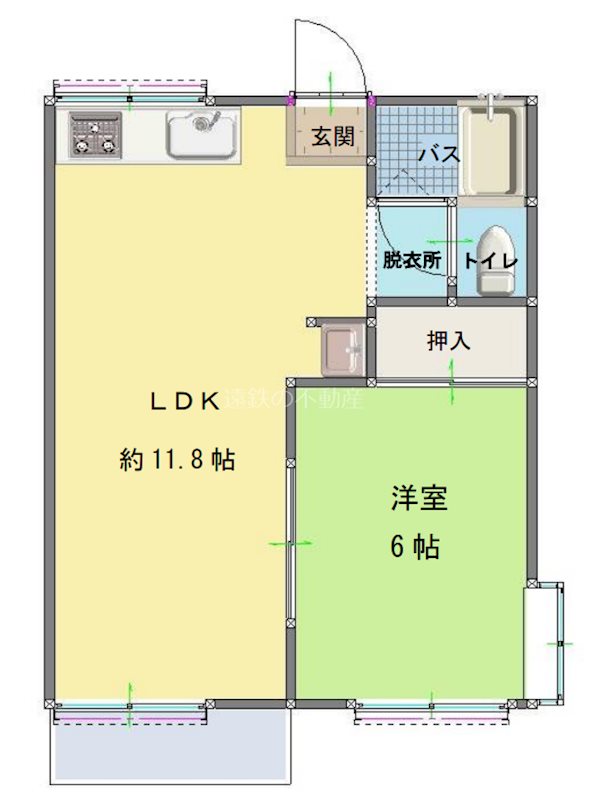 北ウイングA 間取り図