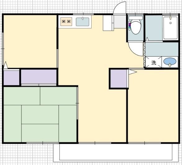 邸永田 201号室 間取り