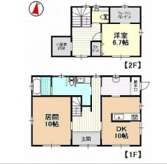 鴨江3丁目61-1一戸建 間取り