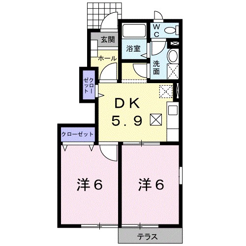 グランシャリオＢ 間取り図