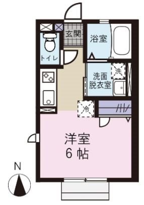 ユーハイム 101号室 間取り