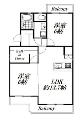 マンションクリエイト 101号室 間取り