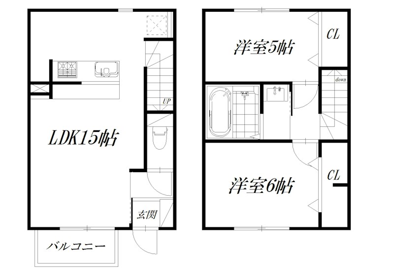 PREN DRE @2nd T-2号室 間取り