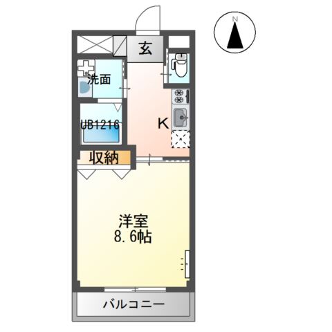 城北レジデンス 間取り