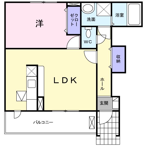 サンリットⅠ 103号室 間取り