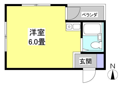 朝日プラザ浜松アクタス 504号室 間取り