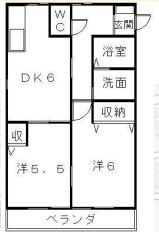 メゾンさくらB 101号室 間取り