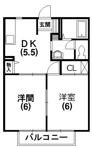 レジデンス有玉 201号室 間取り