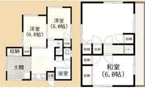 天竜区山東貸家 間取り