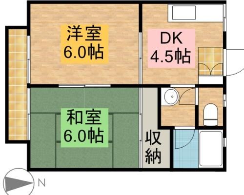 サンハイツ 103号室 間取り