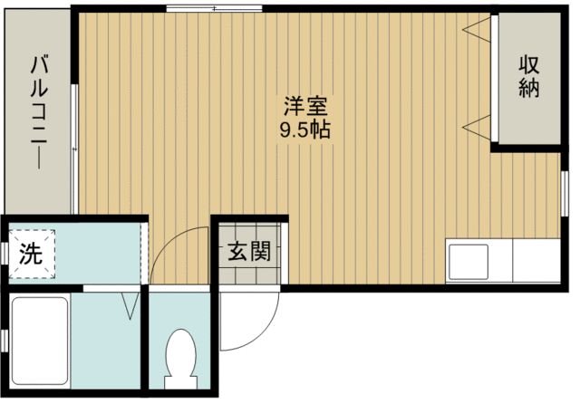 サンセーヌ 102号室 間取り