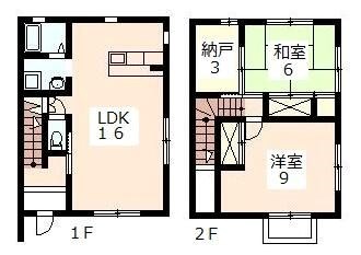 原田様テラスハウス １号室 間取り