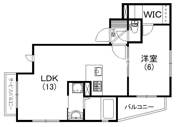 La Grande MaisonⅢ(ラグランドメゾン) 202号室 間取り