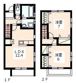 カーサ増楽Ⅲ Ａ号室 間取り