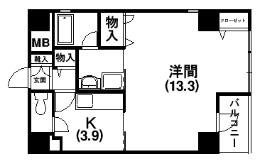 アルベルゴ三松館 303号室 間取り