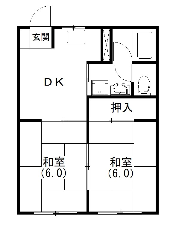 ジュネスFujiⅡ 203号室 間取り