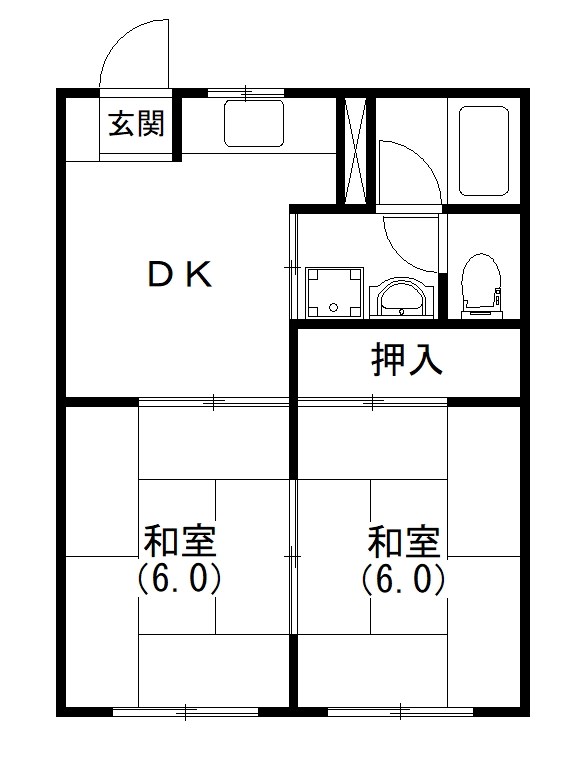 ジュネスFujiⅡ 間取り図