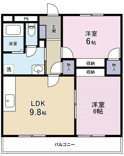 VPマンションⅢ 3302号室 間取り