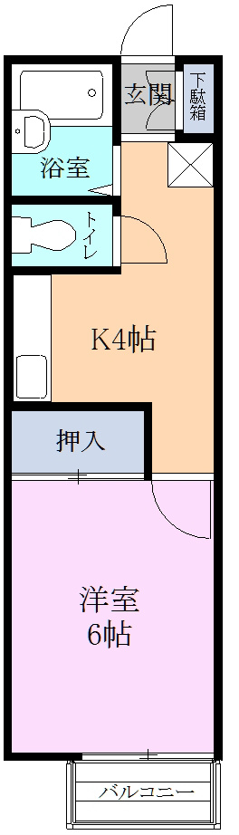 ニューシティ今之浦 101号室 間取り