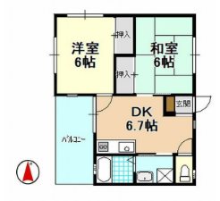 ＢＬＯＯＭ　ＣＯＵＲＴ 301号室 間取り