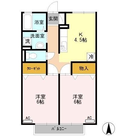 竹富ハイツ 間取り図