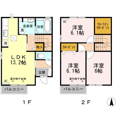 Ｊ・コートＢ 103号室 間取り