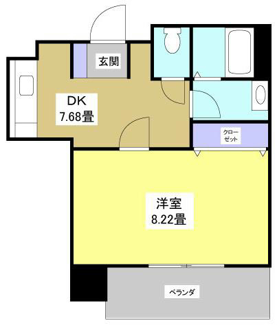 アルテッツア紺屋町 605号室 間取り