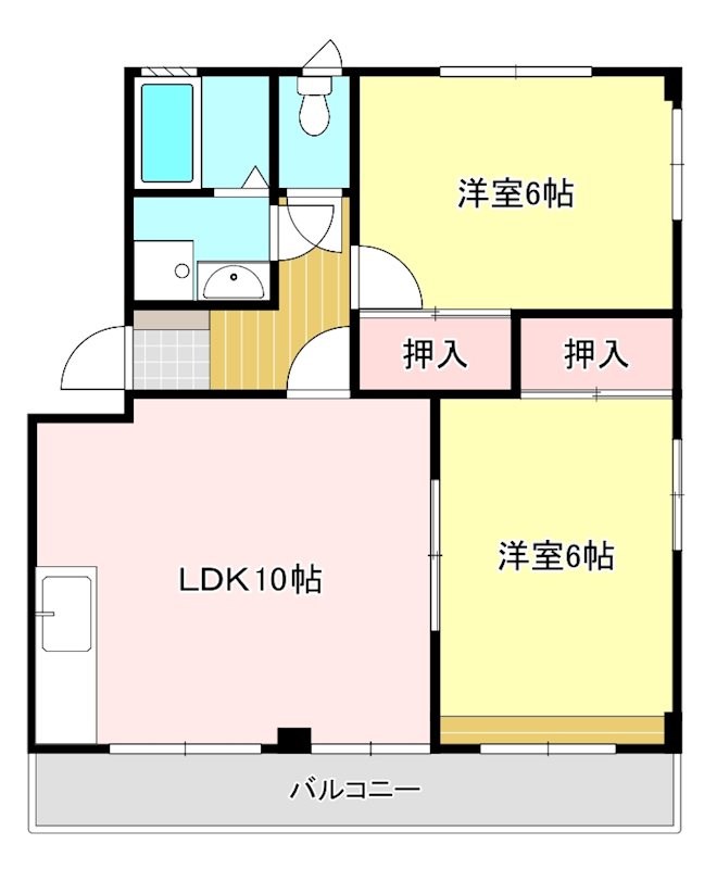 エレガンスヤダ 201号室 間取り