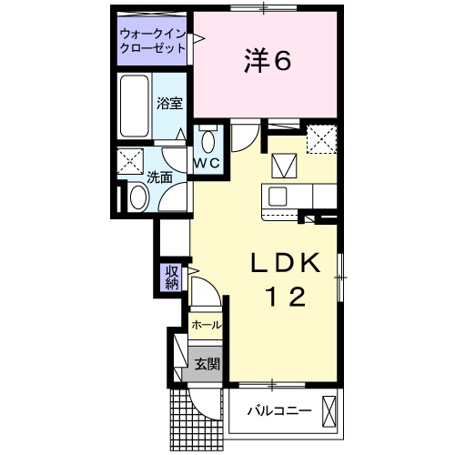 フェリーチェ 102号室 間取り