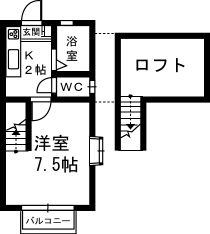 ビバリーハウスＷＥＳＴ 間取り図