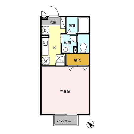 セジュール ウィル C 間取り図